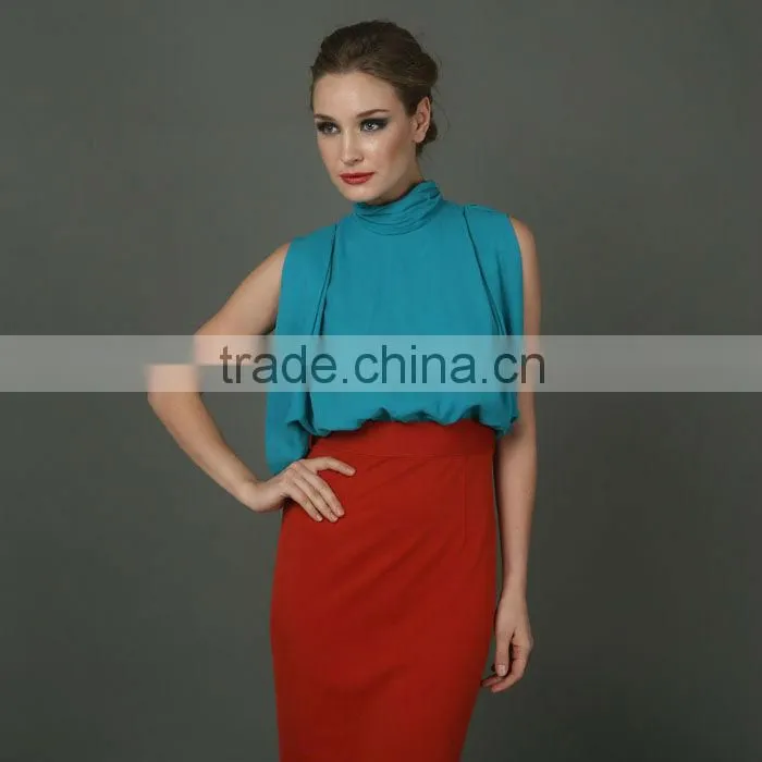 New Design Fashion Formal Office Dresses For Women 2013
