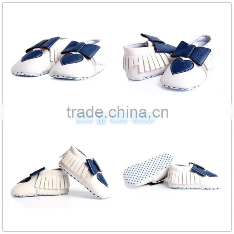 New toddler shoes, pink bowtie infant shoes ,2016 fashion baby moccasins shoes