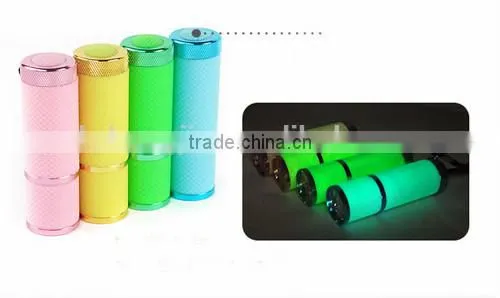 promotional flashlight with 9 waterproof torch, aluminum led flashlight housing pocket torch, 9led flashlight hand torch light