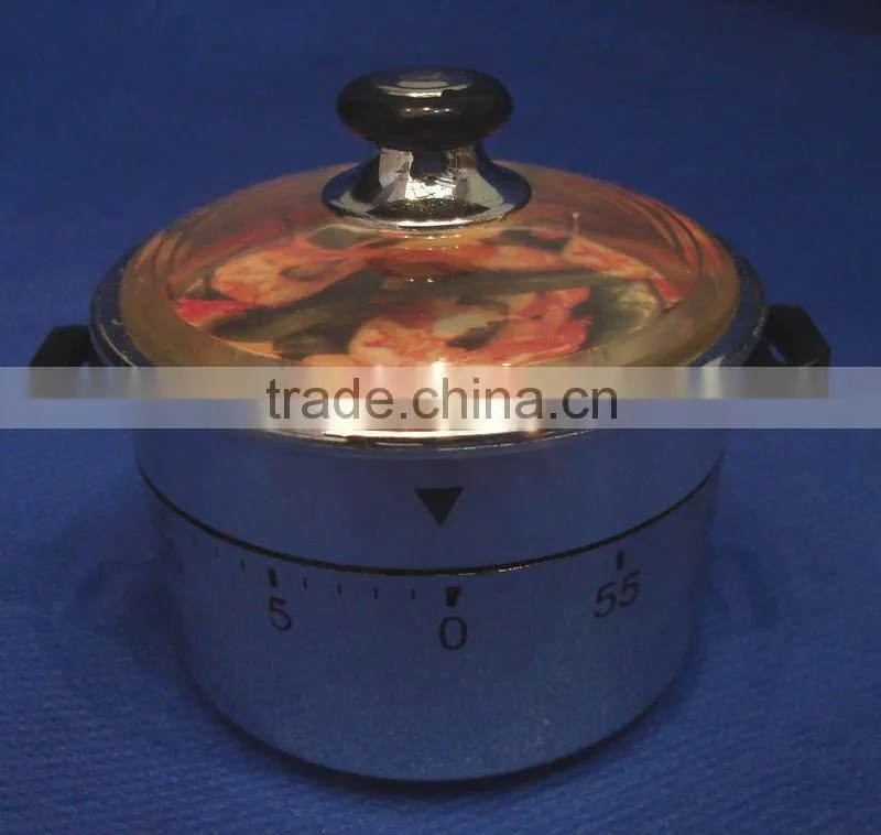 Plastic ABS with Vacuum Coating Coffee Pot Shaped Kitchen Timer