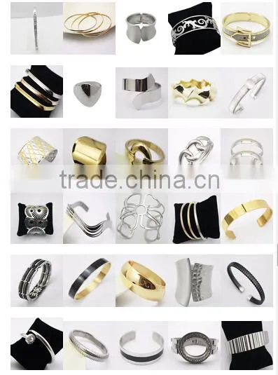 3 Color Smooth Fashion Wedding Bangle 3pcs/set Silver Gold and rose gold Plated Simple Wiring Bracelet Wristband Wire Bangles
