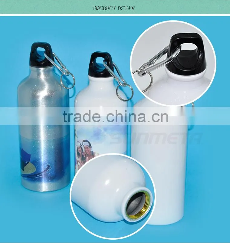 Sublimation Aluminium Sports Water bottle 400 ML 500ml 600ML