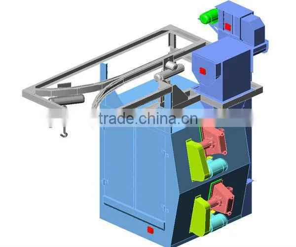 Single or Double hook type surface cleaning equipment shot blasting machine