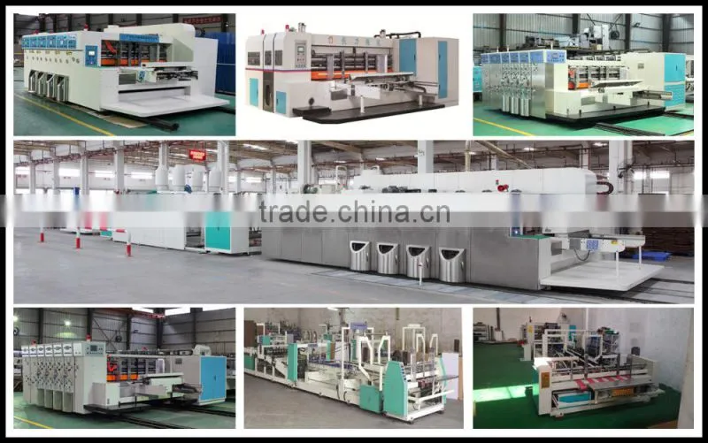 Economic Fast Speed Flexo Printer Slotter Die-cutter & Auto Stacker, carton box making machine