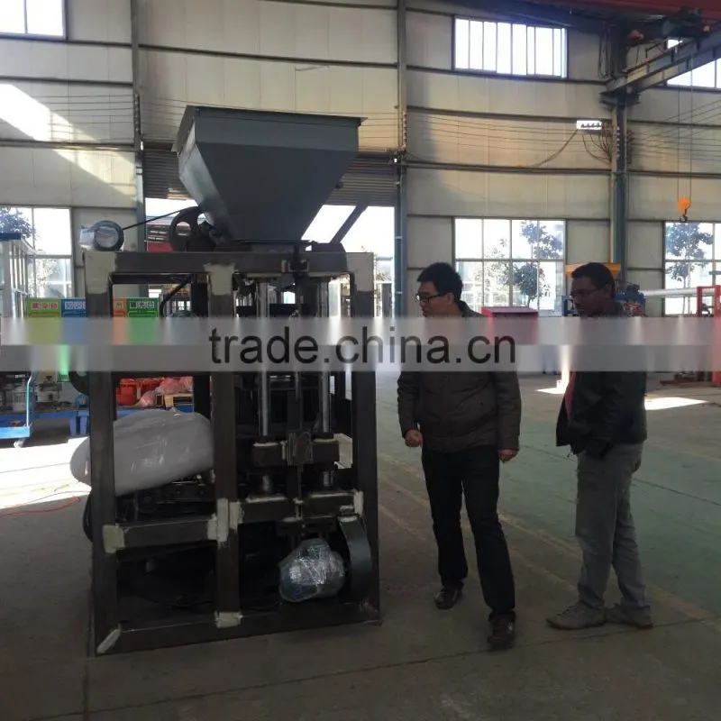 QT4-24 concrete hollw block making machine for sale