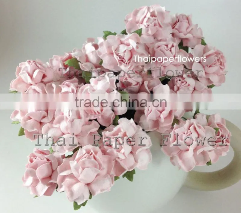 Soft Pink Handmade Mulberry Paper Flower, Wedding Party, Scrap-booking Crafts, Wholesale 21/124