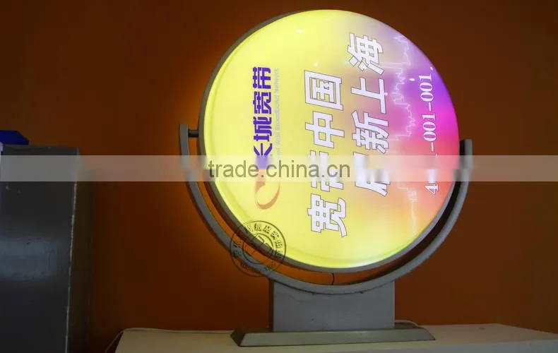 rotating light box ,led slim aluminum frame light box for advertising