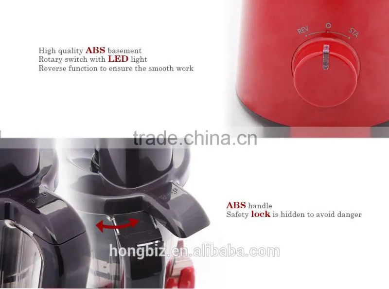 2015 home appliance red painting Iran slow juicer