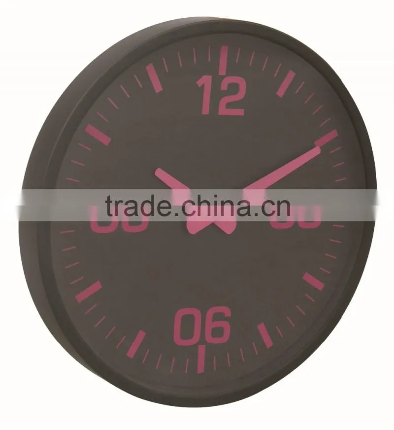 Large round shaped wall clock decorative metal wall mounted clock