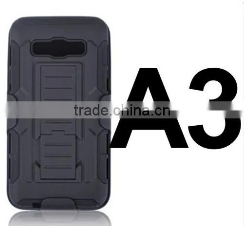 Hybrid Hard Armor Rugged Mobile Phone Case For Samsung Galaxy A3 A5 Stand Back Cover