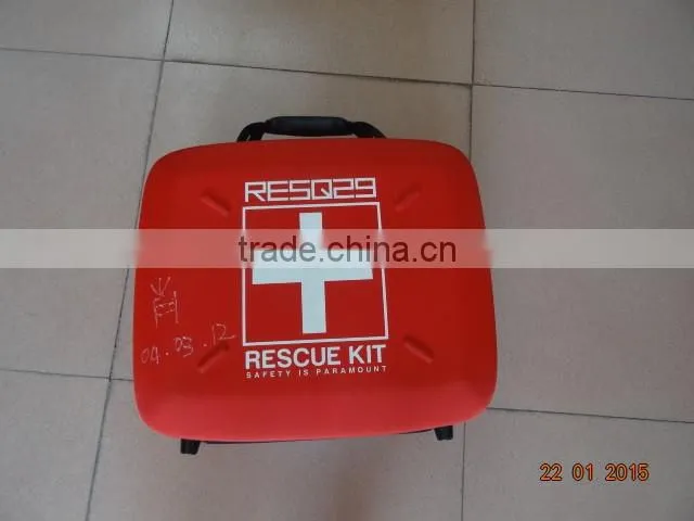 waterproof Customize EVA first aid kit carring bag with handle for travel