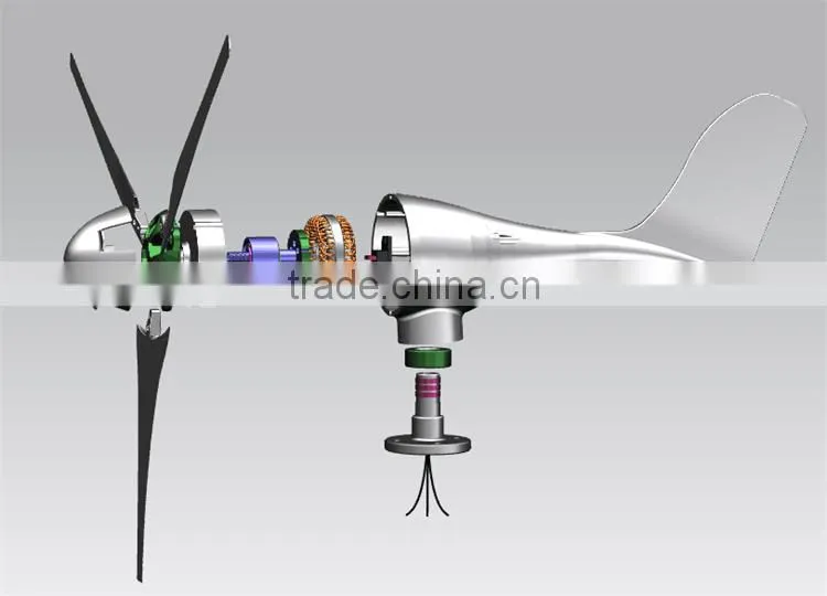 500w 12v 24v 48v small wind mill for home