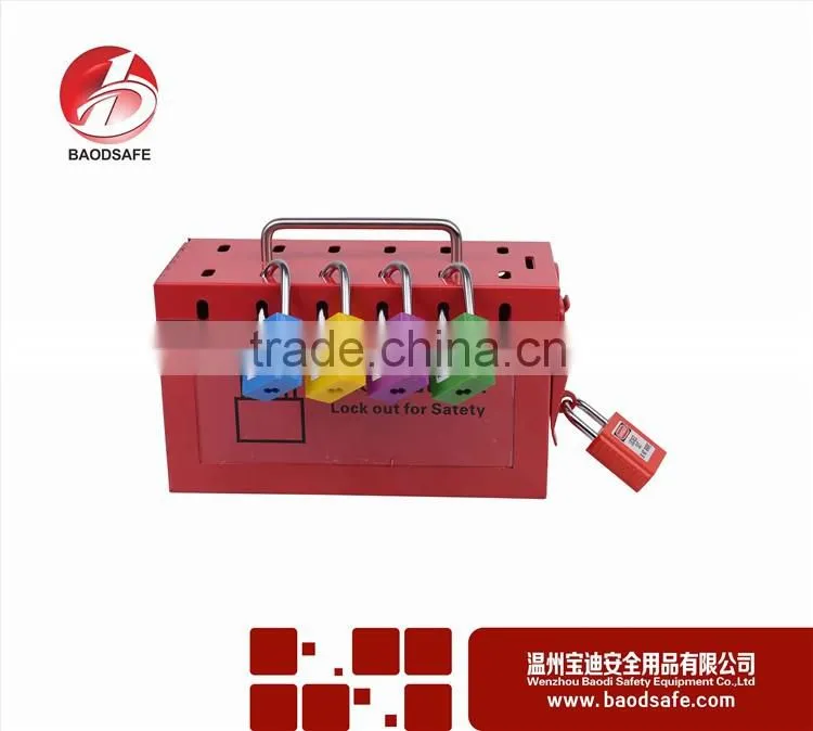 BAODSAFE BDS-X8601 Group lockout kit safety padlock box Red