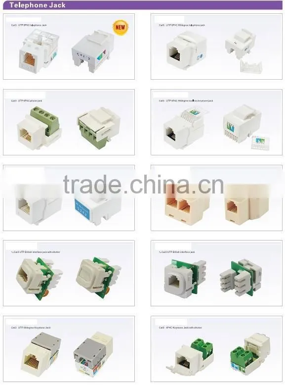 UTP 90degree CAT5E Keystone