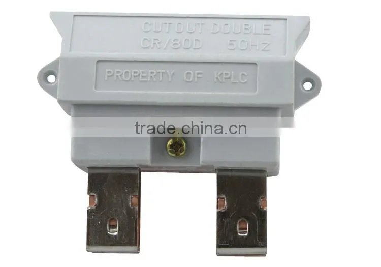 cut-out fuse 1P+N 60/80A (Double)