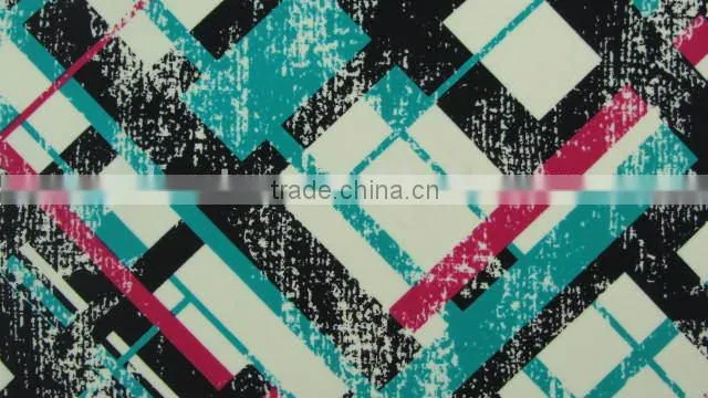 green square Spandex print nylon fabric for beach chair
