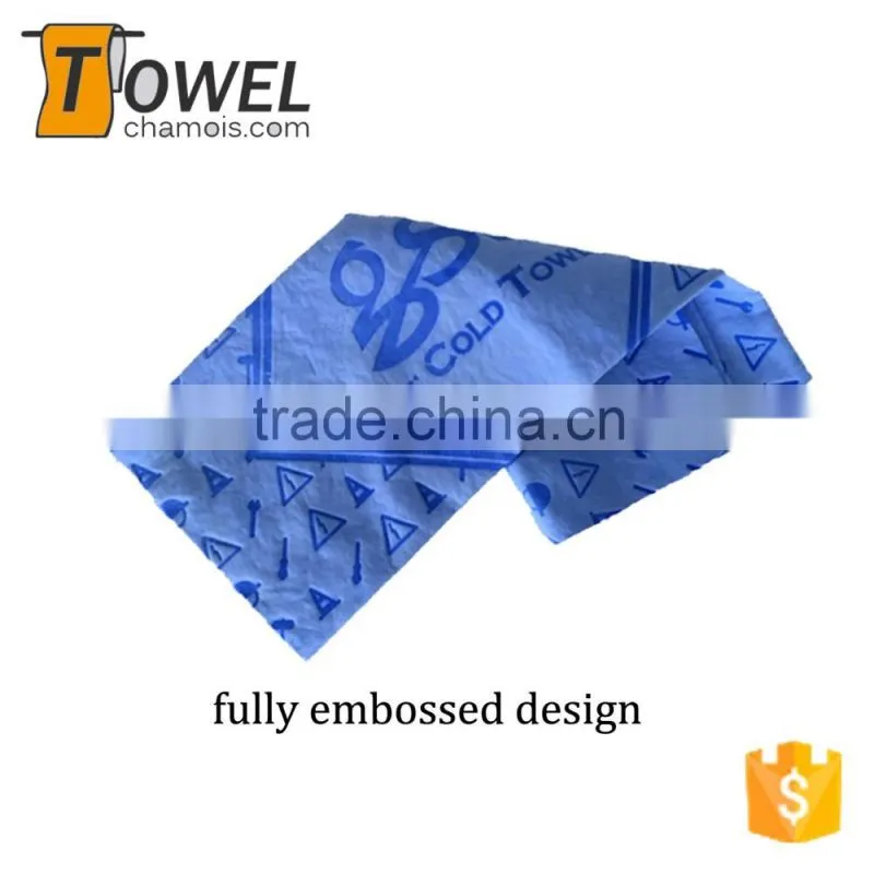 Fitness outdoor or indoor exercise keeps cool pva sports cool towel