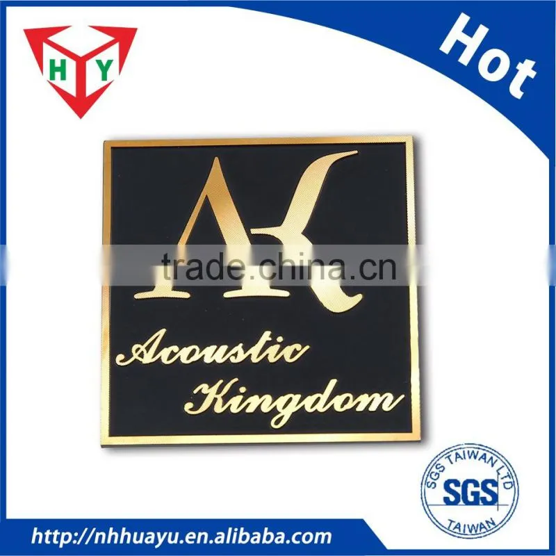 Metal Material and Accept Custom Order die casting aluminum nameplate