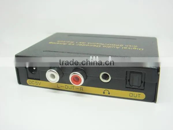 digital audio to analog with SPDIF/Toslink 3x1