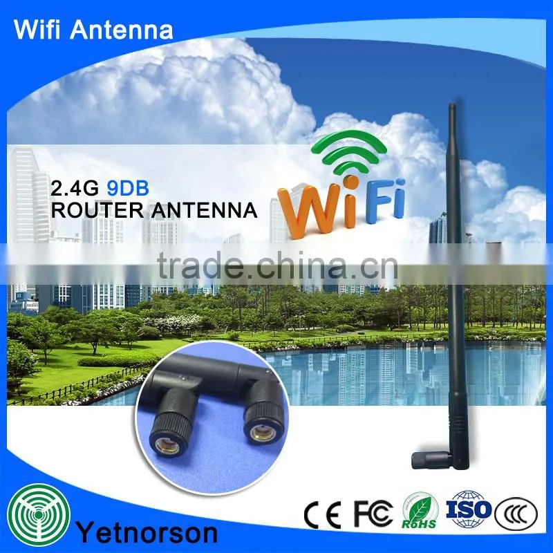 OEM 9dBi RP-SMA WiFi 2.4GHz SuperBooster Omni Antenna NEW, High Gain