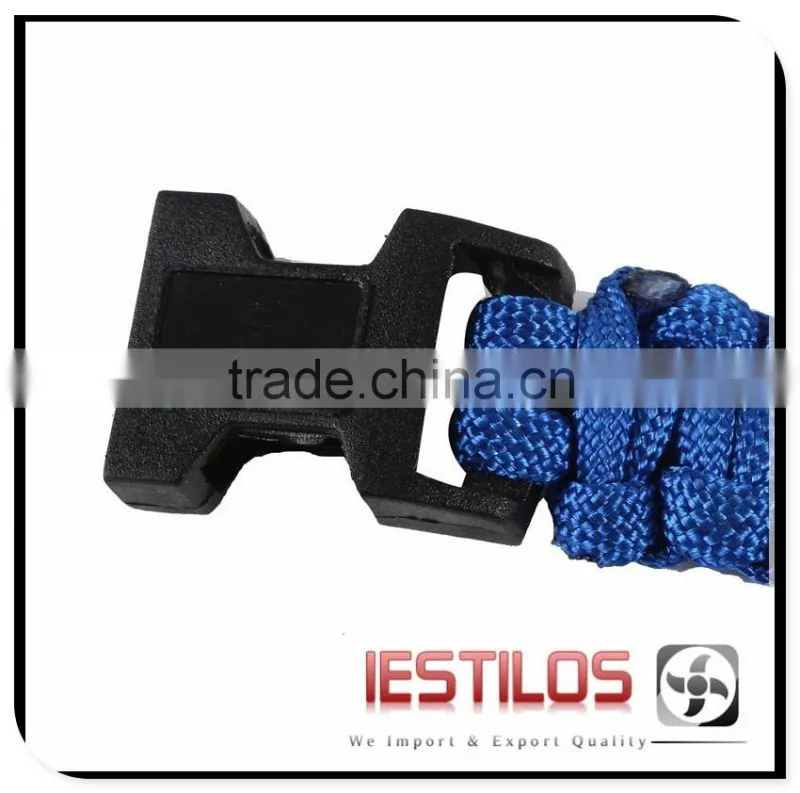 4mm paracord With Whistle Buckle Survival Bracelet