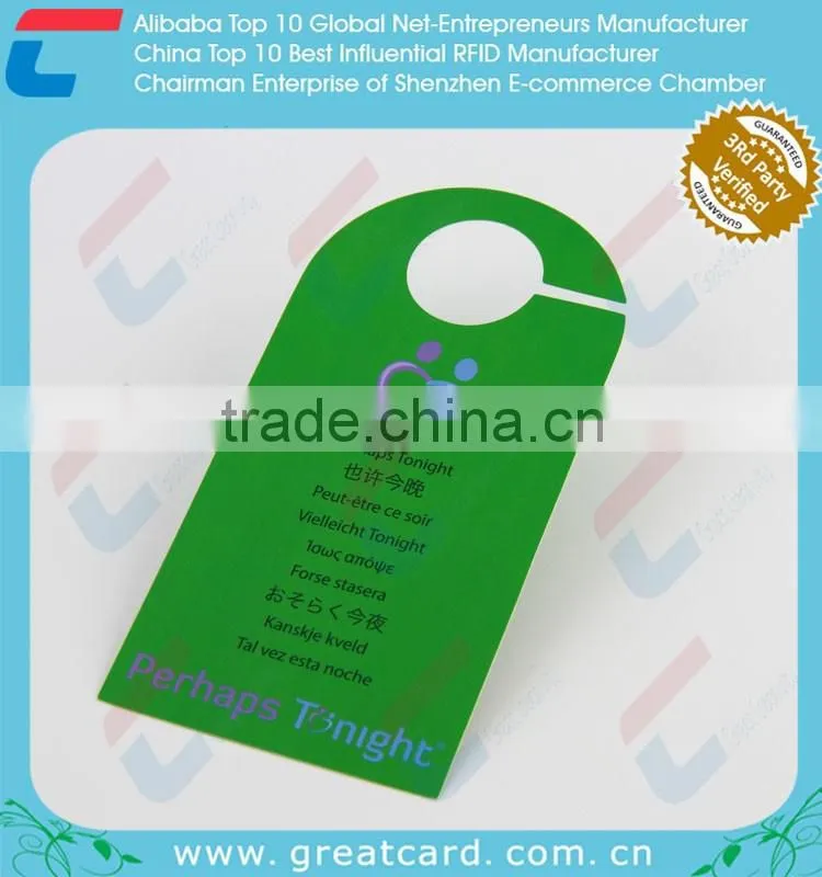 Beautiful Customized Door Hanger With Hole