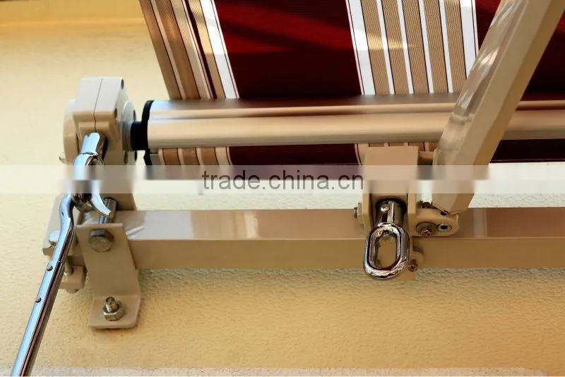 Economic outdoor non-cassette retractable awning
