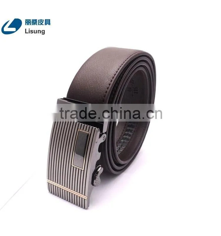 Luxury Automatic Buckle Adjustable Leather Belt Without Holes