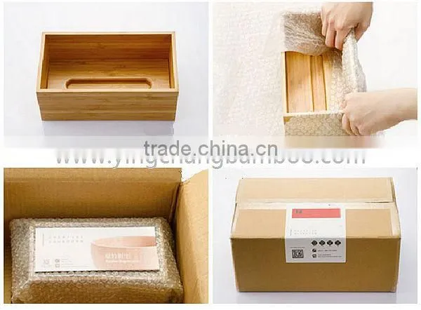 Bamboo wood table pen rack phone accessory display stand