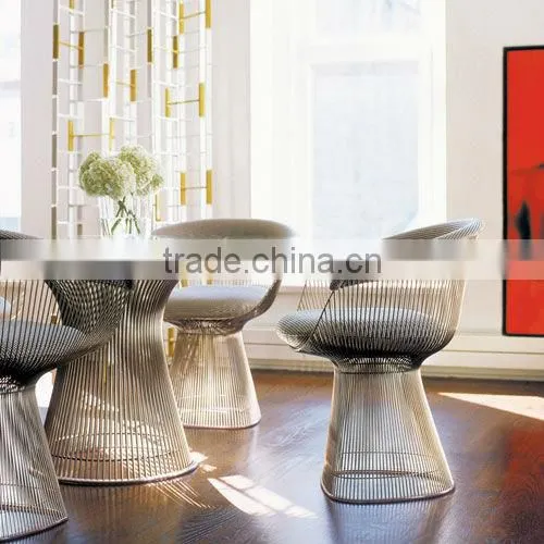 Living room furniture high quality metal with leather soft pad dining chair/computer chair