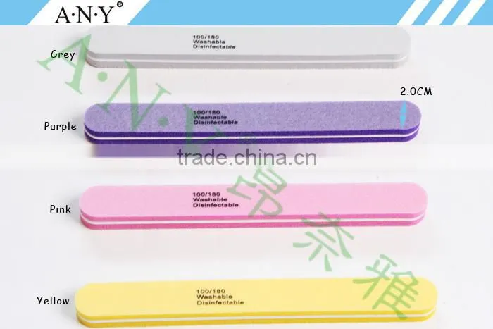Professional Nail Care Tools Sponge Colour Nail File Emery Sand