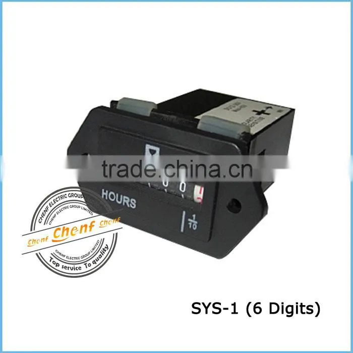 CE Approval 7 Digits Mechanical Hour Meter / Timer ( 0 to 99999.99 Hours)