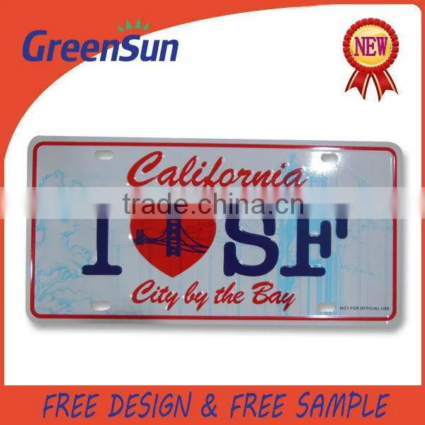 Wholesale Cheap Grade AAA metal tin license plate