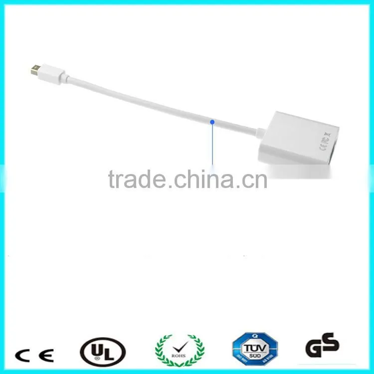 Hot sale nickel plated mini dp to vga for macbook