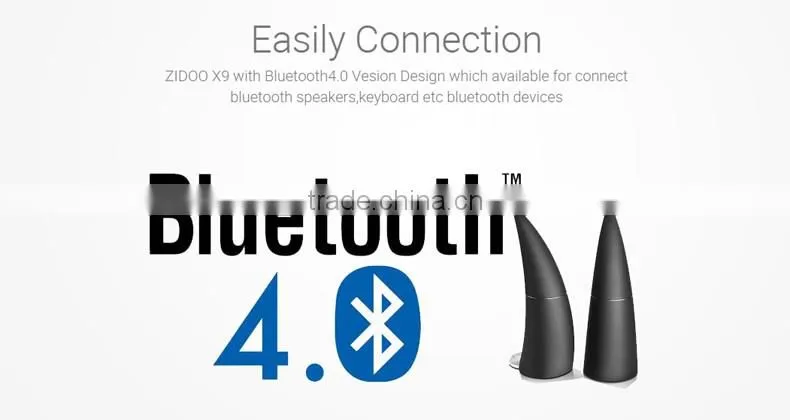 Full HD ZIDOO X9 Android TV Box 4K TV, 1080p Recorder, MSTAR Quad Core 2GB RAM Support Wi-Fi Blutooth4.0 KODI