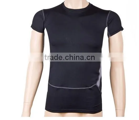 Men's Short Sleeve Sport Quick Dry Stretch Casual Moisture wicking CompressedT-Shirts