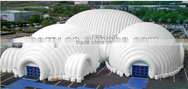 inflatable lighting dome tents/inflatable dome tent for Giant party