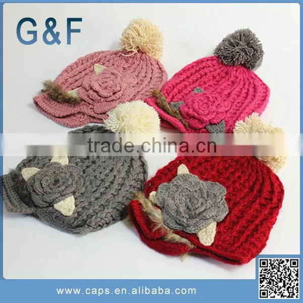 Colorful Beanie Cute Striped Hand Knitted Hat