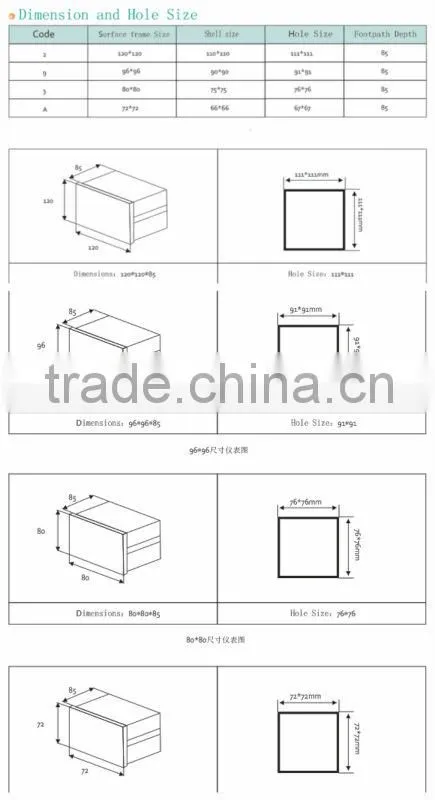 LCD Display Three-phase Network Multifunction Power Meter With Transmitting