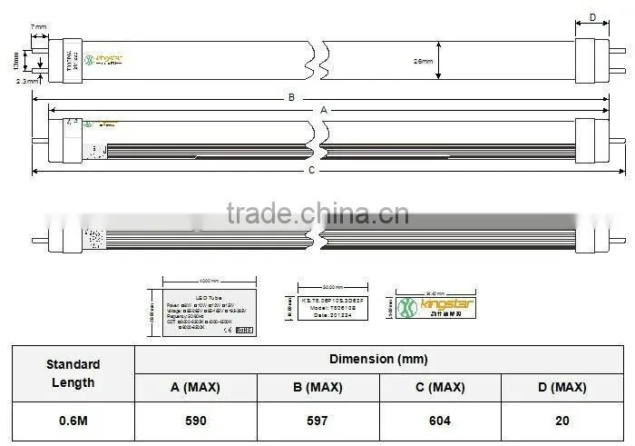 20w 22w T8 tube installation without remove starter