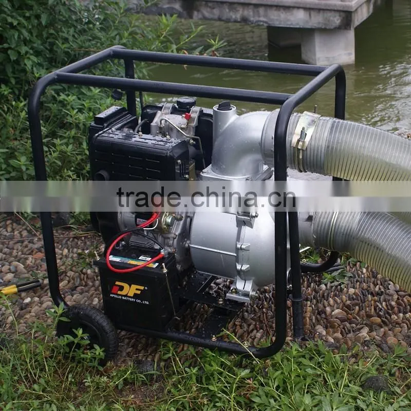 BISON(CHINA) 6 inch Farm Irrigation Movable Diesel Water Pump