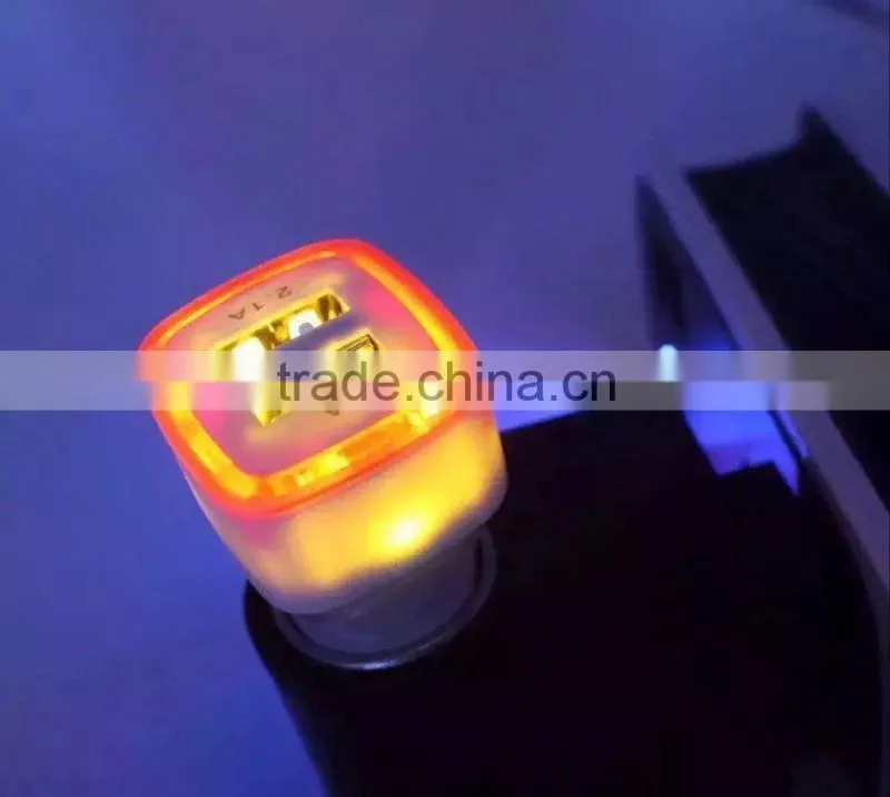 good quality metal bullet shape portable car battery charger for toy car,dual usb car charger