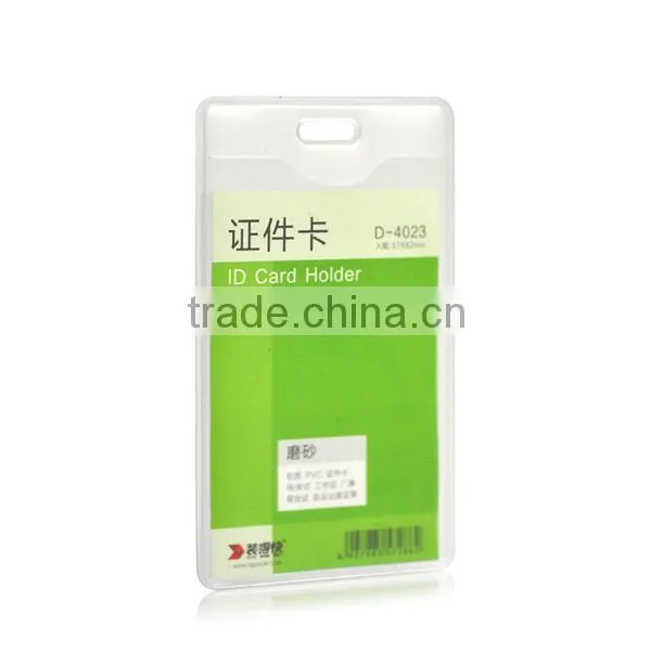 Clear PVC Badge Exhibition ID Card Case Holders