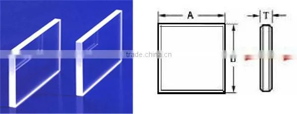 CaF2 optical window glass