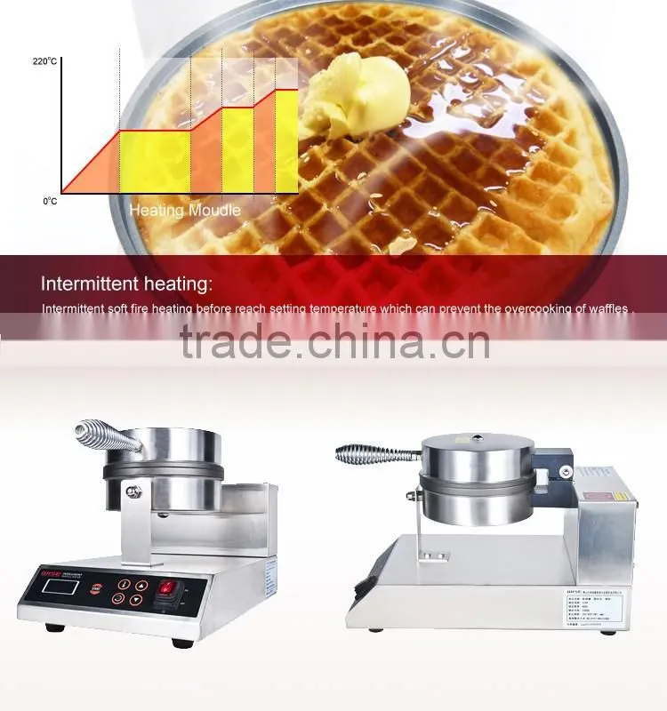 2016 New Product Standard Thin Pancake Waffle Maker Machine As Hotel Equipment