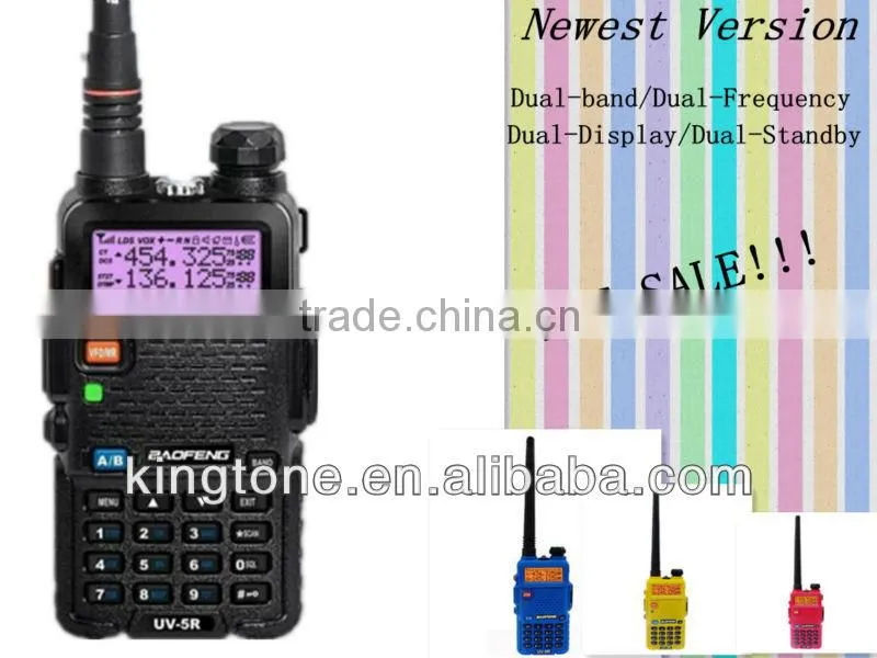 Wholesale Baofeng UV-5R Dual band two way radio/walkie talkie/interphone