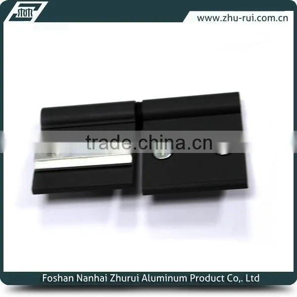 Anodized silver Aluminum glass door window furniture hinges/die casting aluminum furniture hinges
