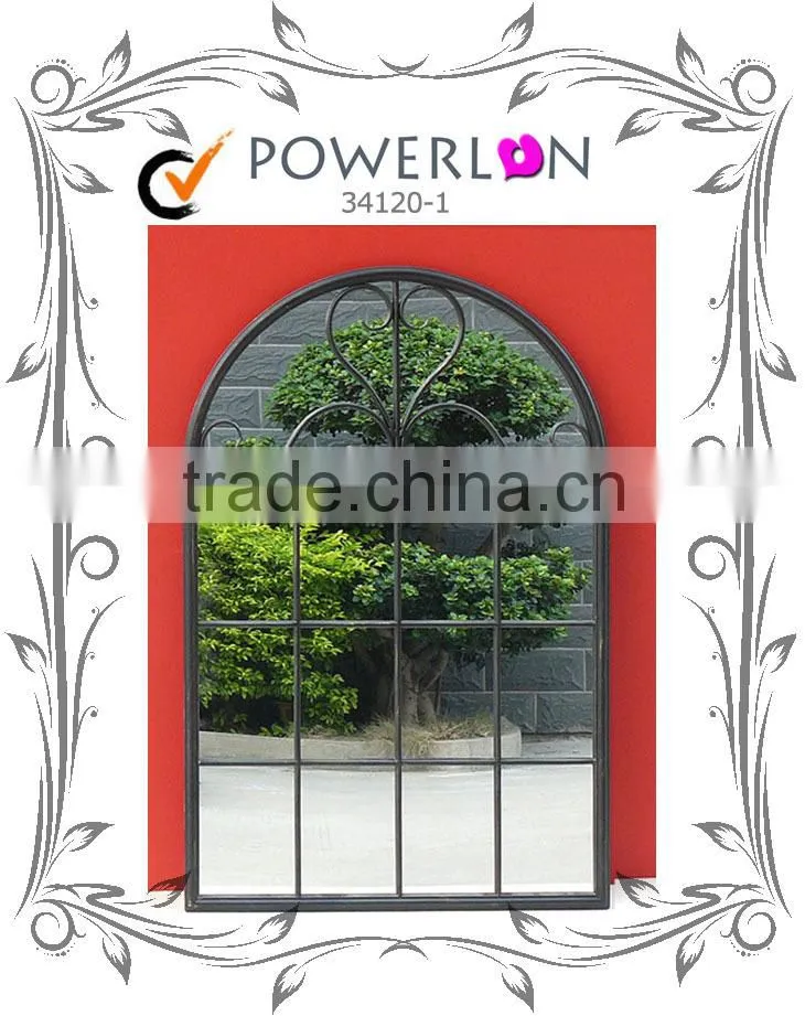 Cheap Price Fashion Antique Wrough Iron Frame Mirror For Home Decoration Patio J14M TS05 X11PL08-34120