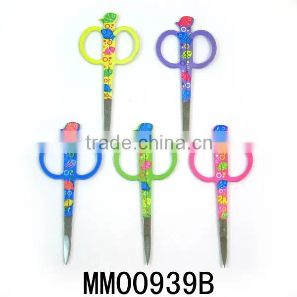 Cladding Handle Eyebrow Manicure Scissors