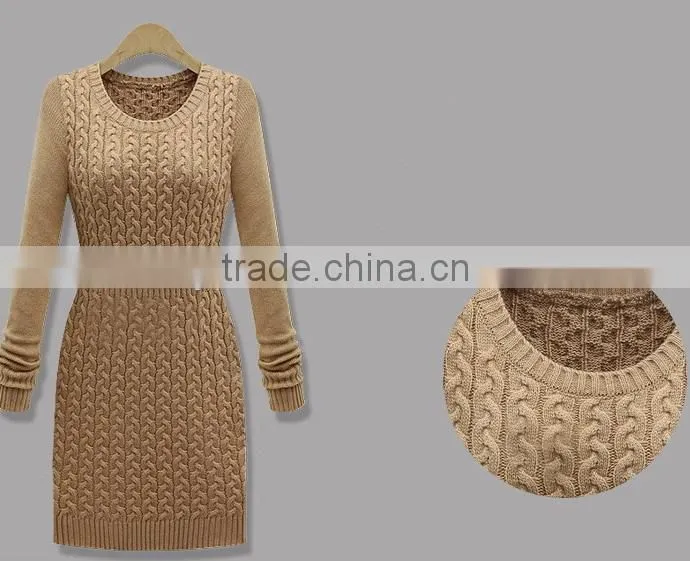 lady's cable knitting sweater